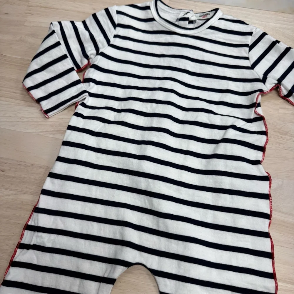 Gaultier Bebe striped cotton one piece